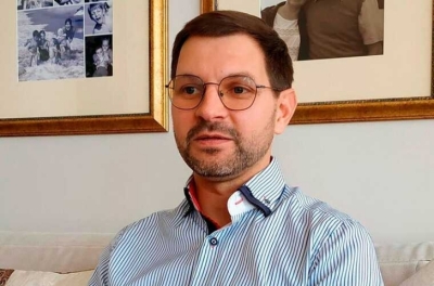 Антанас Кандротас записал видеообращение на фоне въездного знака в Минск 3 мая